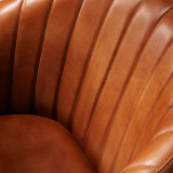 Monet Leather Dining Chair - Bourbon - 6