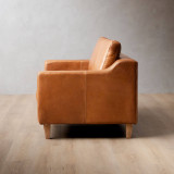 Demo - Douglas 3-Seater Leather Couch - Ginger - 3