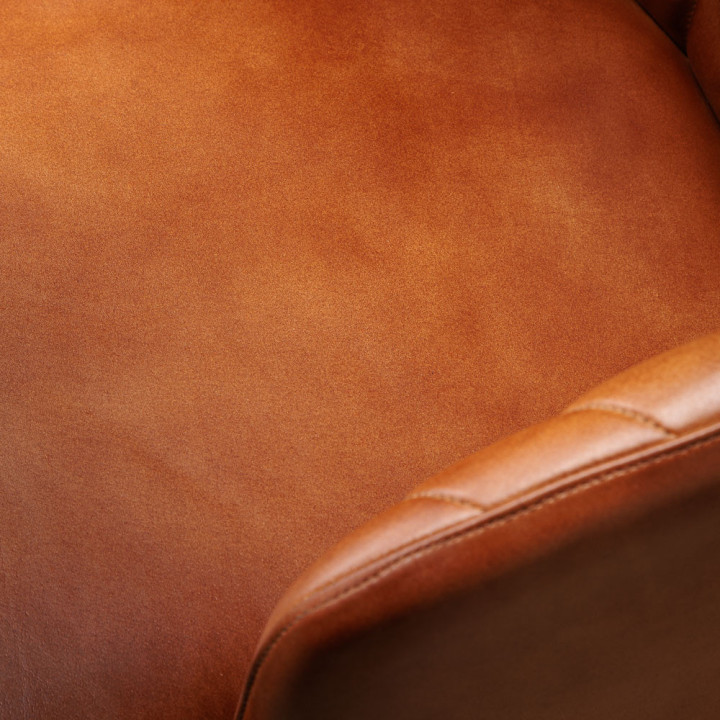 Monet Leather Dining Chair - Bourbon - 7