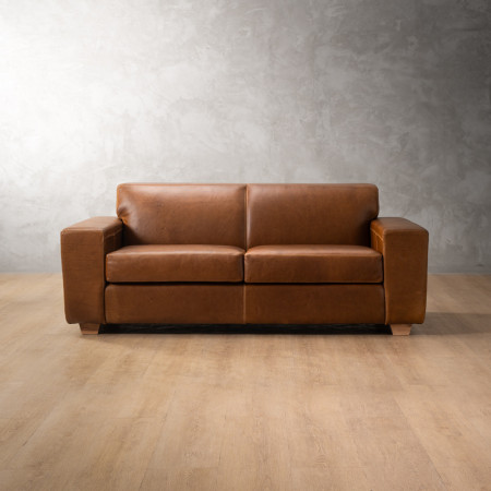 Demo - Karoo 2-Seater Leather Couch - Butterscotch - 1