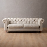 Merachelle 3-Seater Couch - Frosted Taupe - 1