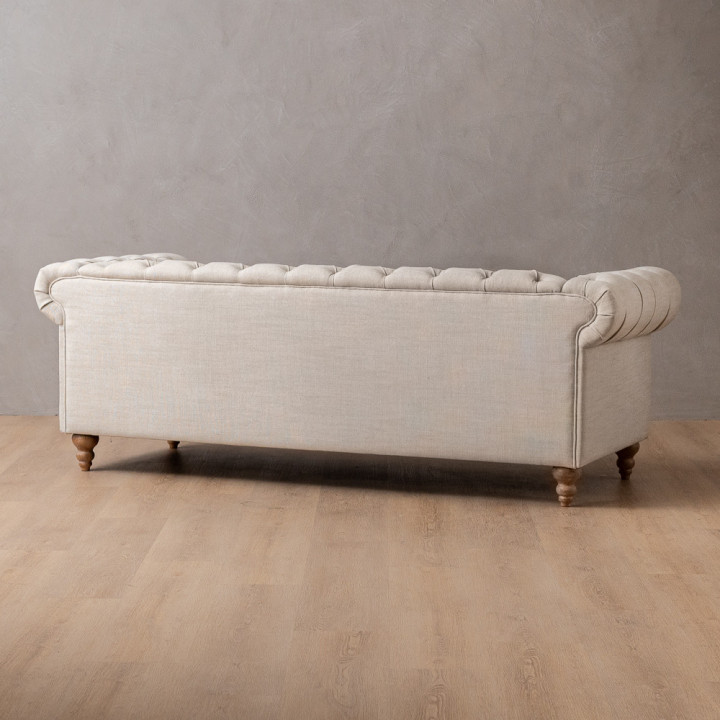 Merachelle 3-Seater Couch - Frosted Taupe - 6