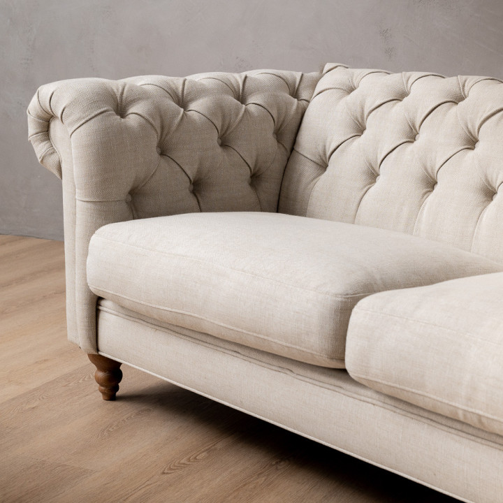 Merachelle 3-Seater Couch - Frosted Taupe - 7