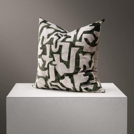 Cubist Green – Duck Feather Scatter