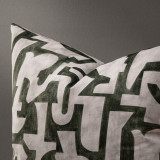 Cubist Green – Duck Feather Scatter - 6