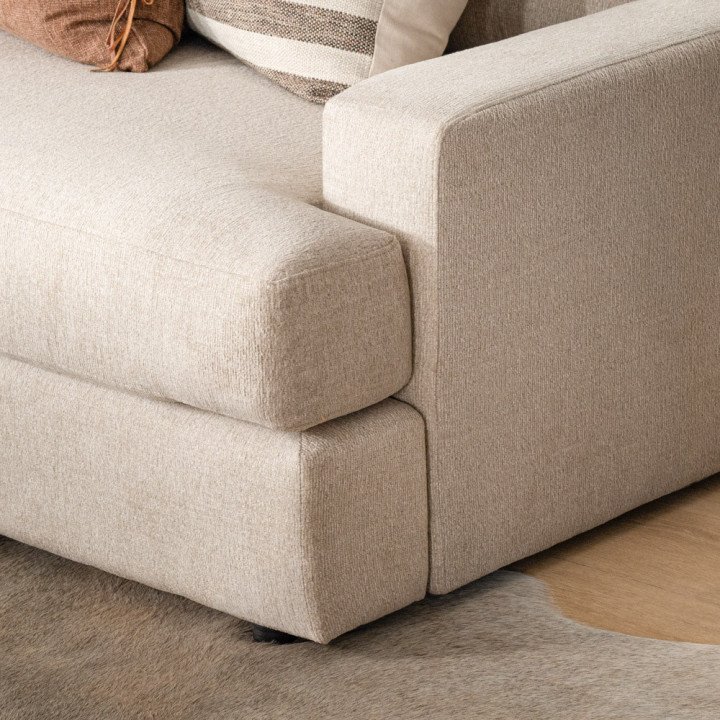 Windermere Modular U-Shape Couch - Latté - 4
