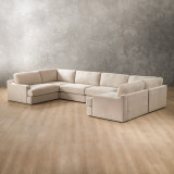 Windermere Modular U-Shape Couch - Latté - 7