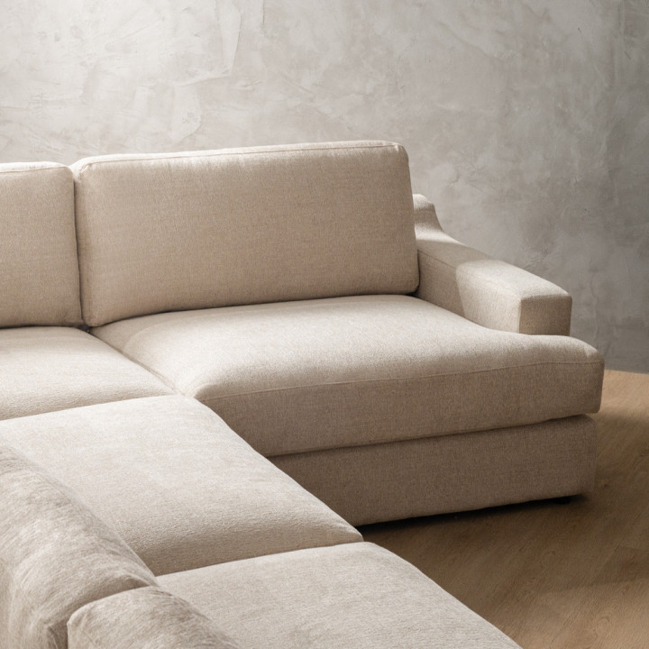 Windermere Modular U-Shape Couch - Latté - 9