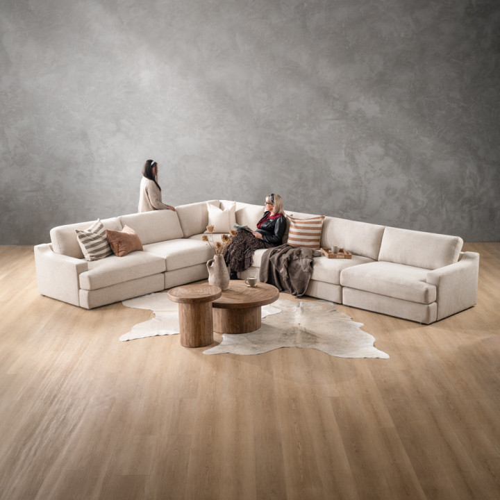Windermere Extra Large Modular Corner Couch - Latté - 2