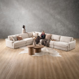 Windermere Extra Large Modular Corner Couch - Latté - 2