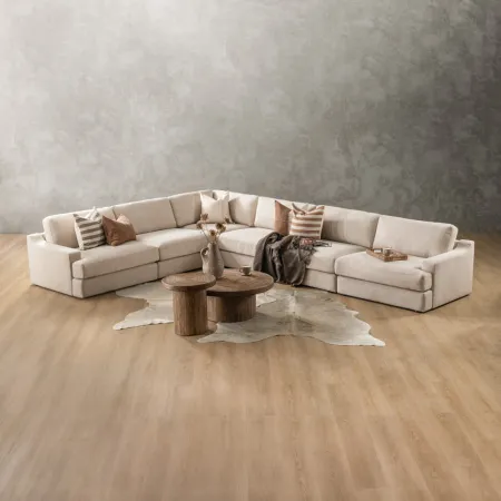 Windermere Extra Large Modular Corner Couch - Latté - 7