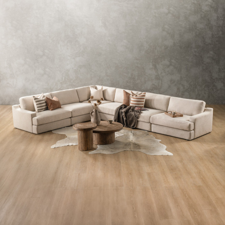 Windermere Extra Large Modular Corner Couch - Latté - 7