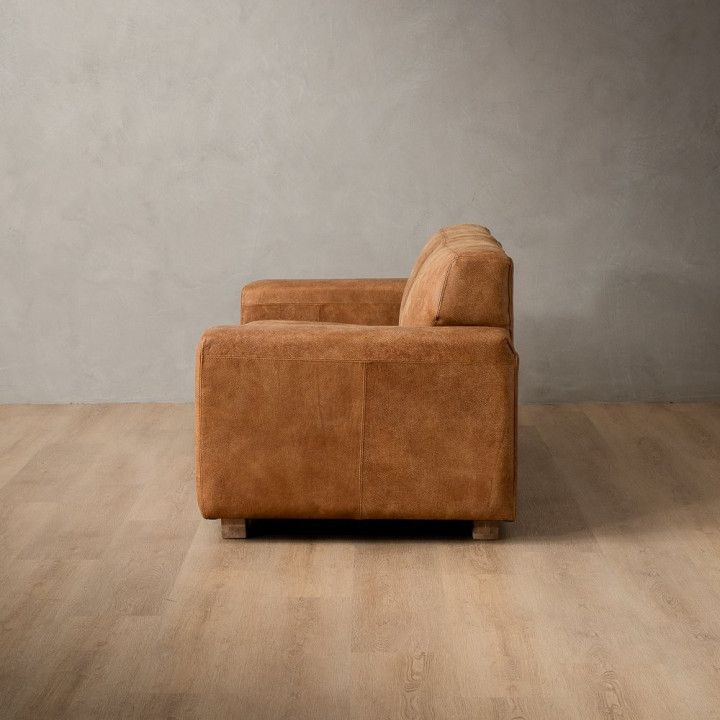 Demo - Karoo 2-Seater Leather Couch - Caramel - 8