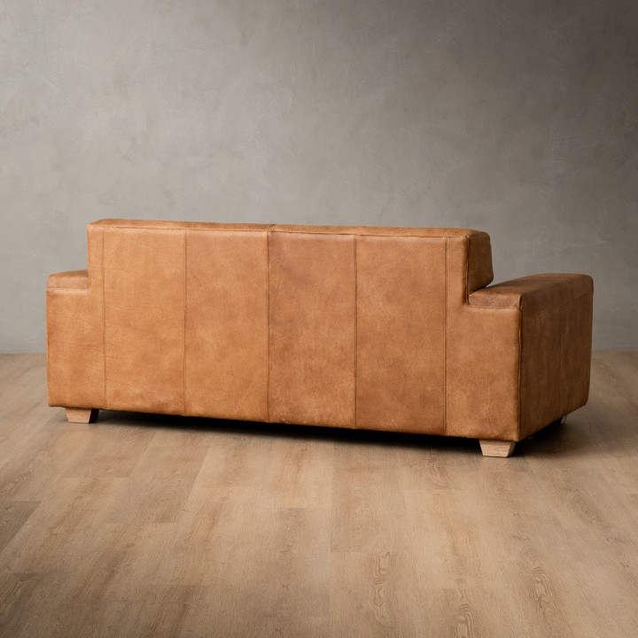 Demo - Karoo 2-Seater Leather Couch - Caramel - 9