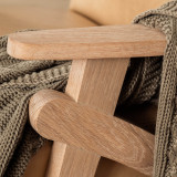 Demo - Gariep Leather Armchair - Oak - Desert - 5