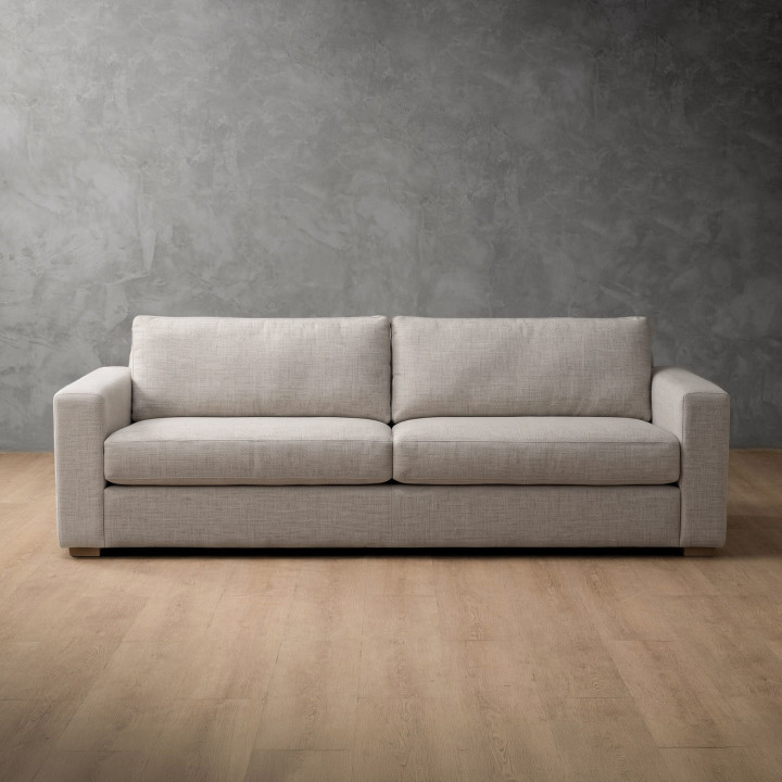 Clanwilliam 4-Seater Fabric Couch - Dusted Taupe - 1