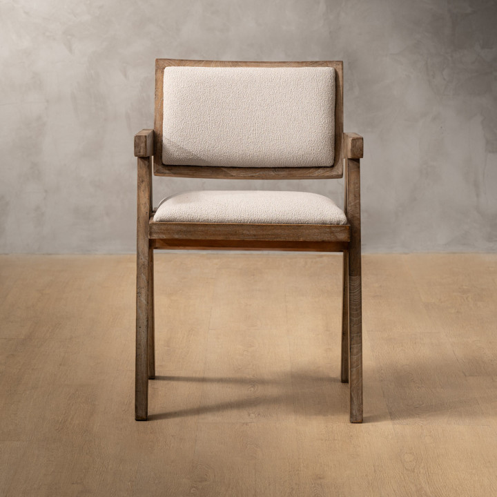 Fellrim Fabric Dining Chair - Ivory - 2