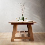 Demo - 2.4m Griekwa Dining Table - Oak - 3