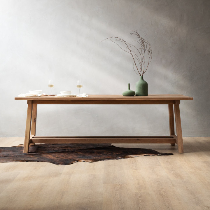 Demo - 2.4m Griekwa Dining Table - Oak - 4
