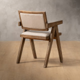 Fellrim Fabric Dining Chair - Ivory - 4