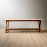 Demo - 2.4m Griekwa Dining Table - Oak - 7