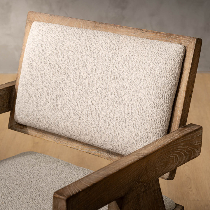 Fellrim Fabric Dining Chair - Ivory - 5