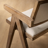 Fellrim Fabric Dining Chair - Ivory - 6