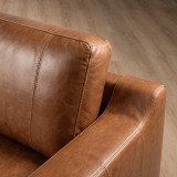 Windermere Extra Large Modular Leather Corner Couch - Cinnamon - 8