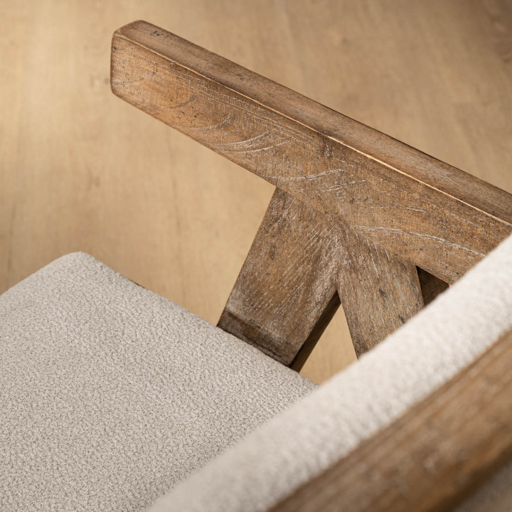 Fellrim Fabric Dining Chair - Ivory - 7