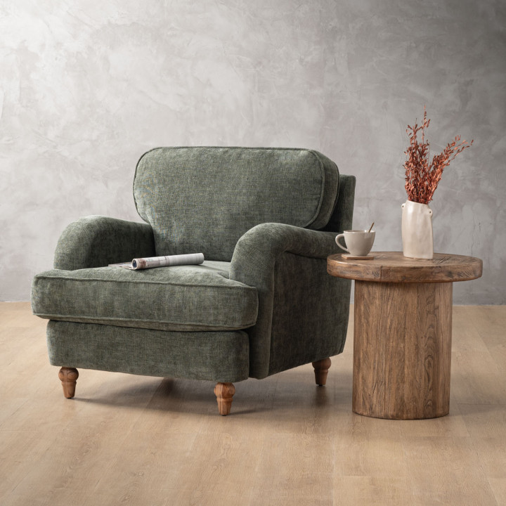 Chenavé Fabric Armchair - Thyme Wave - 2