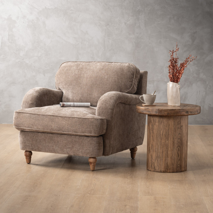 Chenavé Fabric Armchair - Fossil Wave - 2