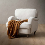 Chenavé Fabric Armchair - Pearl - 2