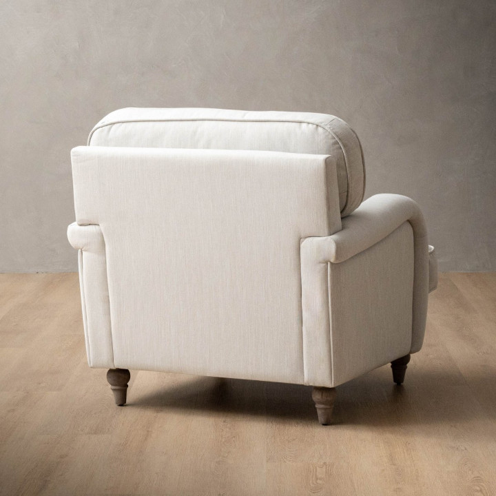 Chenavé Fabric Armchair - Pearl - 6