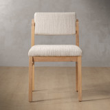 Jozi Fabric Dining Chair - Oak - Sea Sand - 2