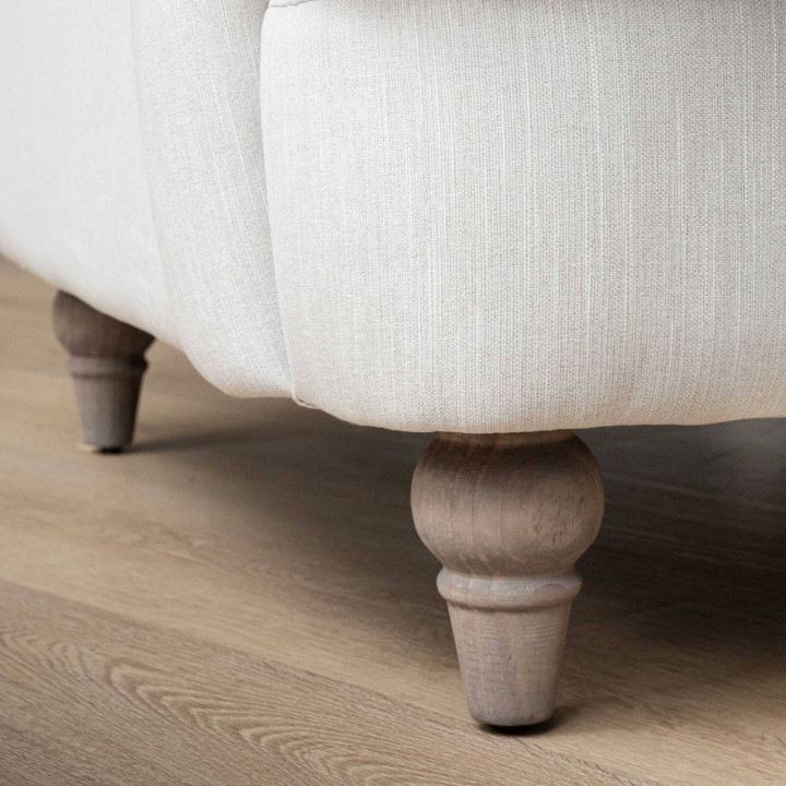Chenavé Fabric Armchair - Pearl - 9
