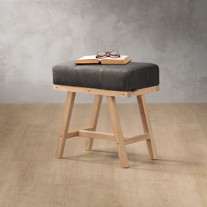 Painter's Bench (Medium) - Oak - Charcoal - 2