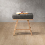 Painter's Bench (Medium) - Oak - Charcoal - 3
