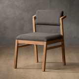 Jozi Fabric Dining Chair - Oak - Juniper Graphite - 1