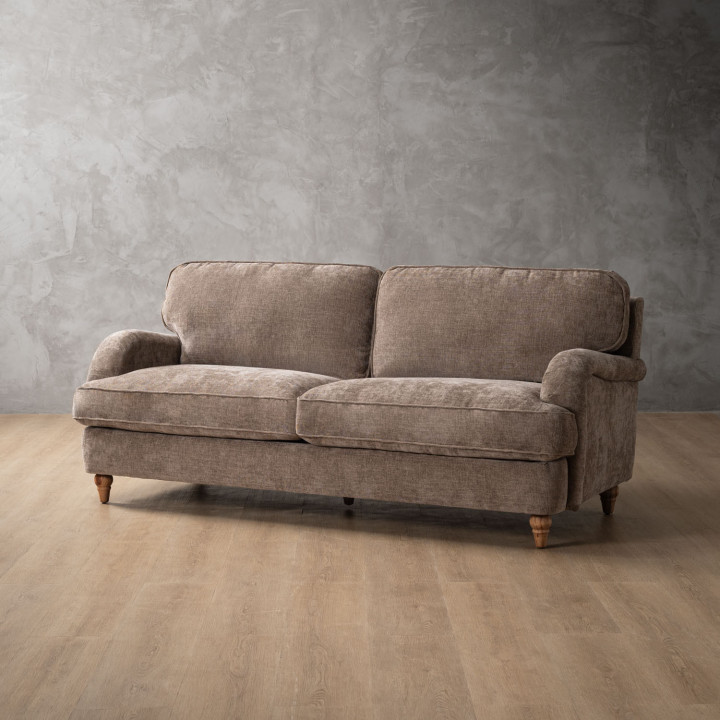 Demo - Chenavé 3-Seater Fabric Couch - Fossil Wave - 4