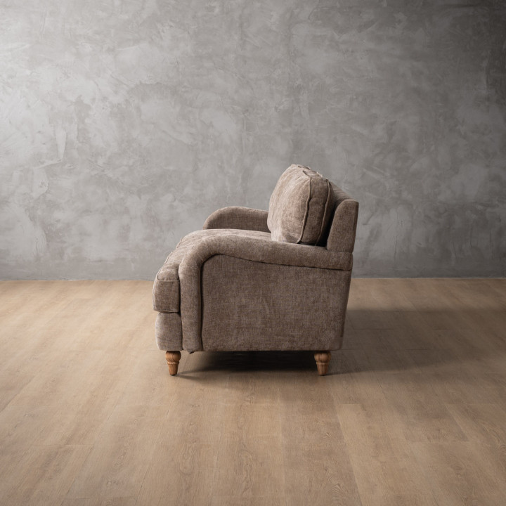 Demo - Chenavé 3-Seater Fabric Couch - Fossil Wave - 5