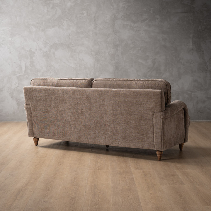 Demo - Chenavé 3-Seater Fabric Couch - Fossil Wave - 6