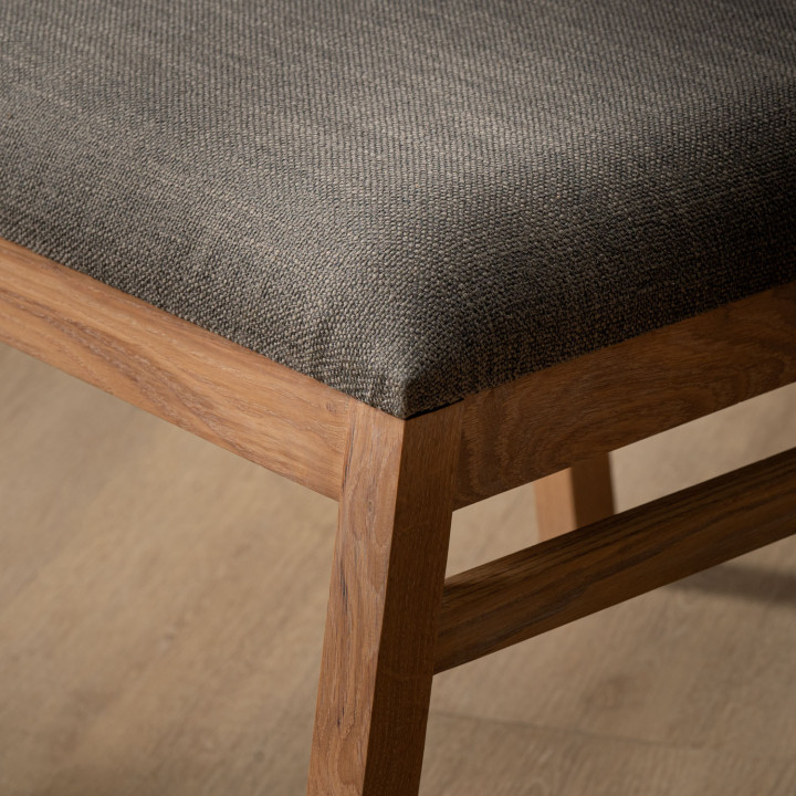 Jozi Fabric Dining Chair - Oak - Juniper Graphite - 7
