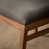 Jozi Fabric Dining Chair - Oak - Juniper Graphite - 7