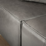 Havenwood Modular Leather U-Shape Couch - Shadow Ash - 8