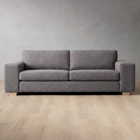 Karoo 3-Seater Fabric Couch - Fennel Grey - 1