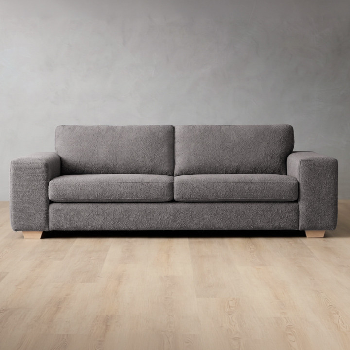 Karoo 3-Seater Fabric Couch - Fennel Grey - 1