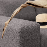 Karoo 3-Seater Fabric Couch - Fennel Grey - 3