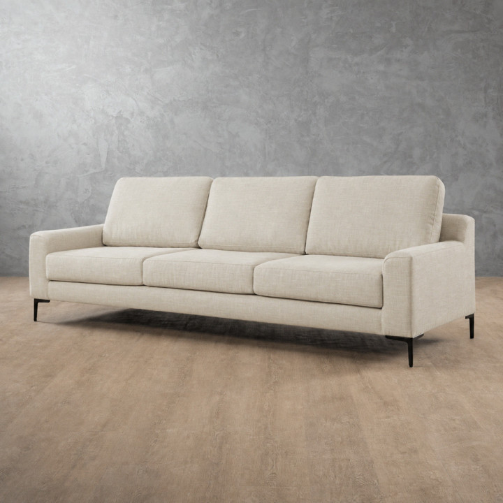 Tulbagh 4-Seater Fabric Couch - Ivory - 3