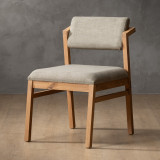 Jozi Fabric Dining Chair - Oak - Juniper Stone - 1