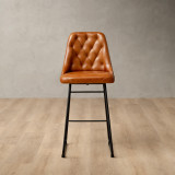 Demo - Kenridge Leather Counter Bar Chair - Bourbon - 2